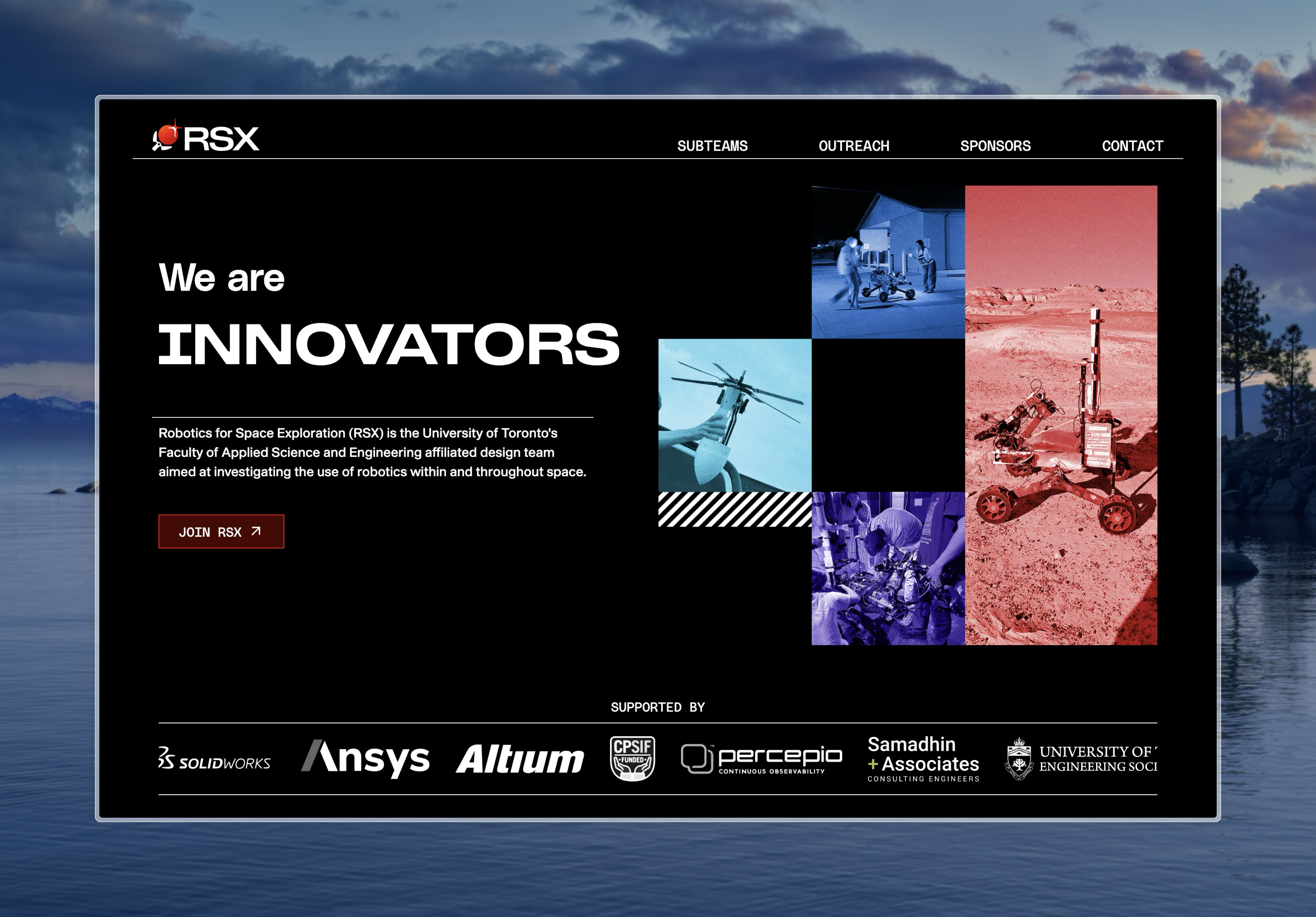 RSX Website Landing Page